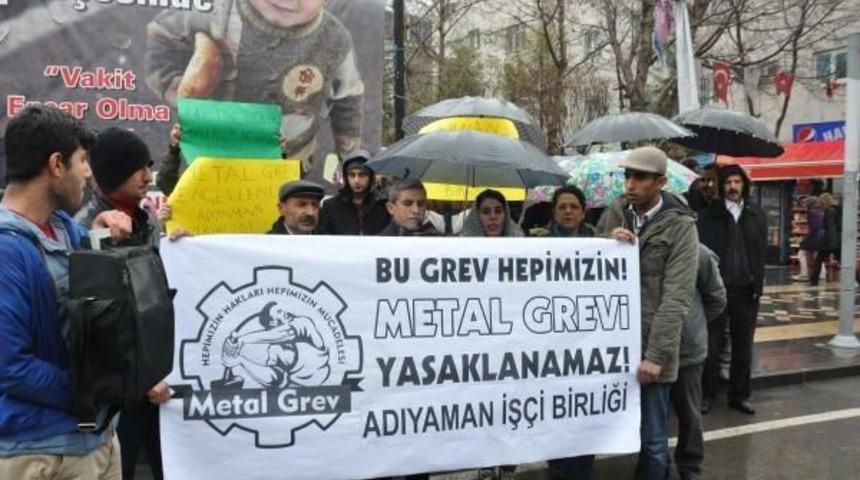 Adıyaman'da Iş&ccedil;ilerden Protesto
