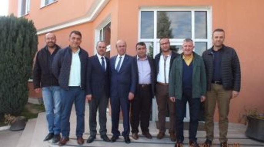 Tso Başkanı Ekicioğlu, Osb Başkanı S&uuml;leyman Eraslan&rsquo;ı Ziyaret Etti