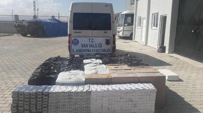 Muradiye&rsquo;de 33 Bin 640 Paket Ka&ccedil;ak Sigara Ele Ge&ccedil;irildi