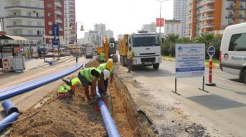 Mersin&rsquo;de İ&ccedil;mesuyu Şebeke Yenileme &Ccedil;alışmaları S&uuml;r&uuml;yor