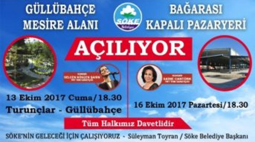 S&ouml;ke Belediyesi İki B&uuml;y&uuml;k Hizmeti T&ouml;renle A&ccedil;acak