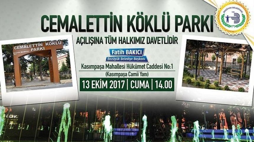 Cemalettin Köklü Parkı Modernizasyonun Ardından Hizmete Açılıyor