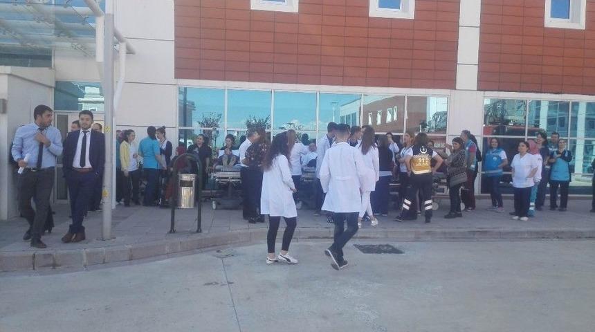 Babaeski Devlet Hastanesi’nde Yangın Tatbikatı