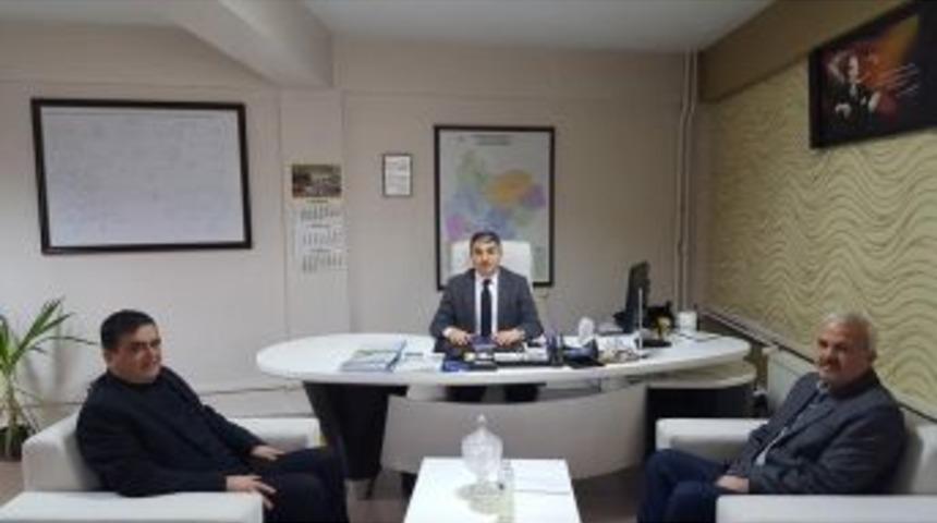 Başkan Yal&ccedil;ın Ve Oedaş İl M&uuml;d&uuml;r&uuml; Aykut Bir Araya Geldi