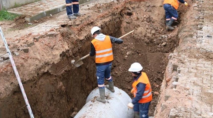 Biga&rsquo;da Altyapı &Ccedil;alışmaları