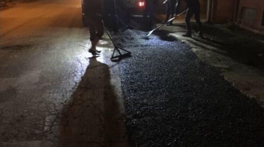 Teski Ekiplerinden &Ccedil;orlu&rsquo;da Gece Mesaisi