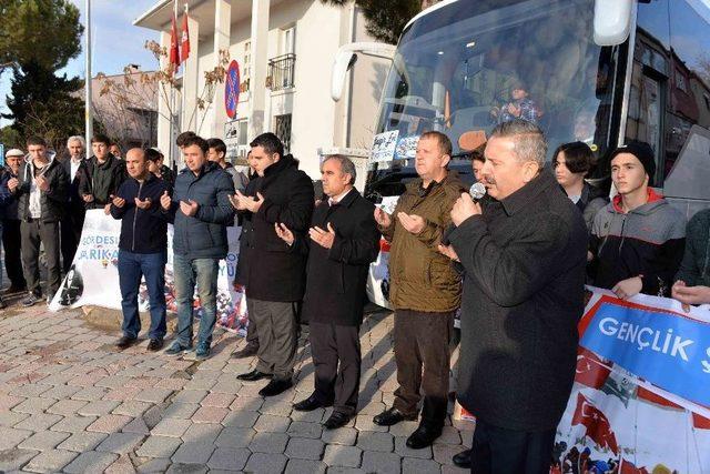 Gördesli Öğrenciler Dualarla Sarıkamış’a Uğurlandı