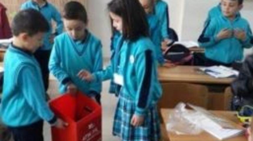 Aslanapa İlokulunda Atık Pil Toplama Kampanyası