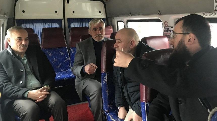 Başkan Dolmuşta Vatandaşı Dinledi