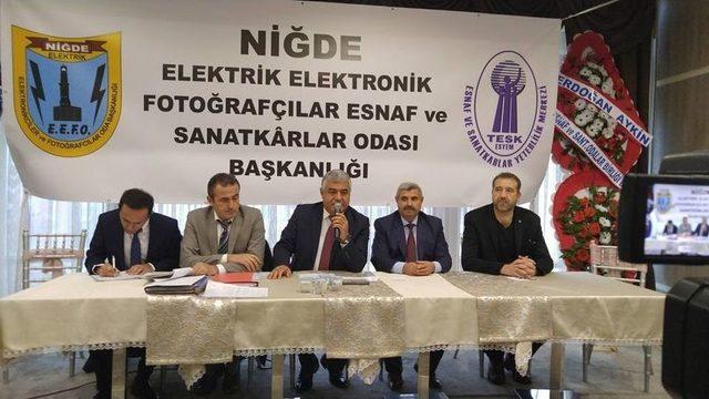 Niğde’de Elektrikçiler Odası Seçimi Yapıldı