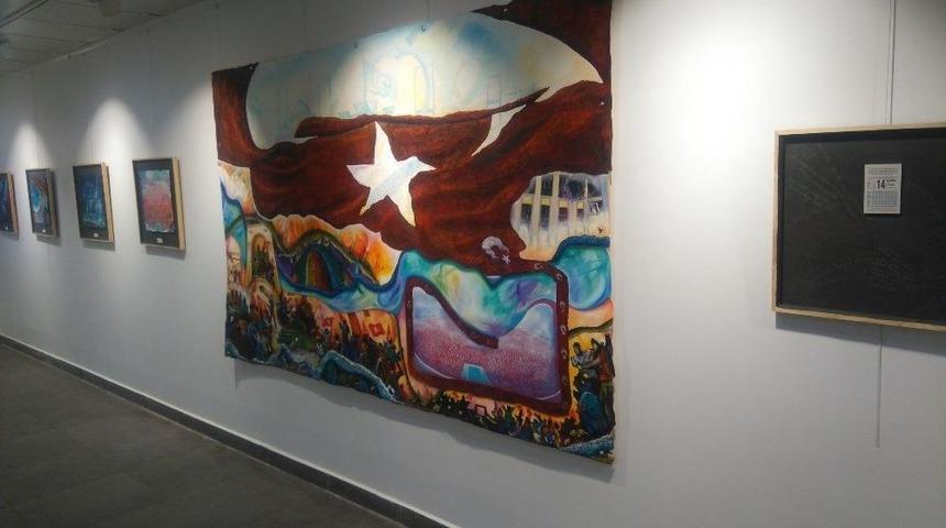 15 Temmuz’u Resmettiği Eserleri Samsunspor İçin Satışa Çıkardı