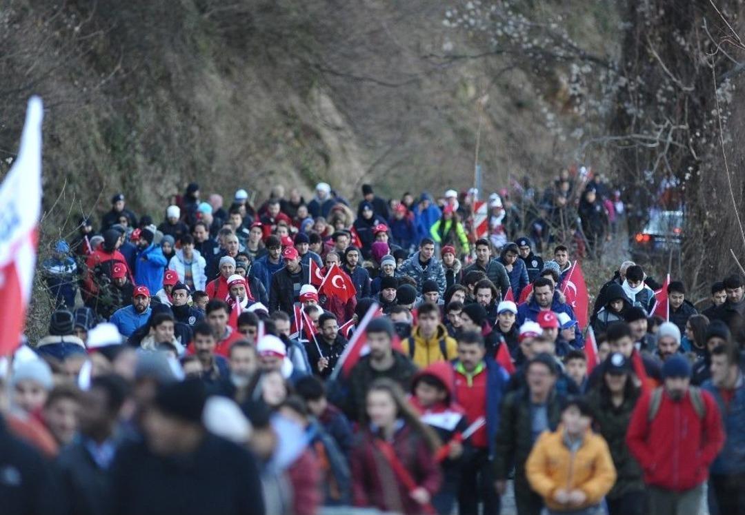 Sarıkamış Şehitleri Bursa&rsquo;da Y&uuml;r&uuml;y&uuml;şle Anıldı