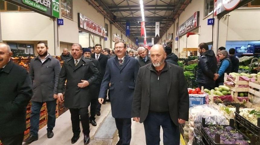 Sebze Ve Meyve Halinde 2018&rsquo;in İlk Duası Yapıldı