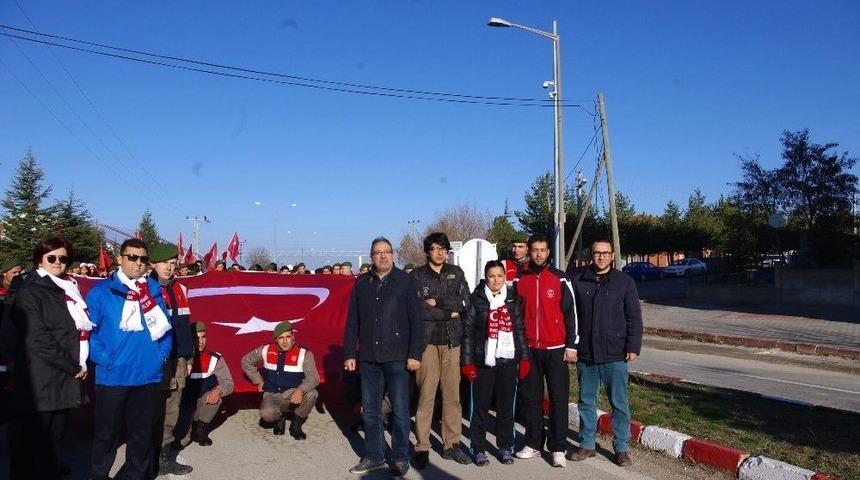 Sarıkamış Şehitlerini Anma Y&uuml;r&uuml;y&uuml;ş&uuml; D&uuml;zenlendi