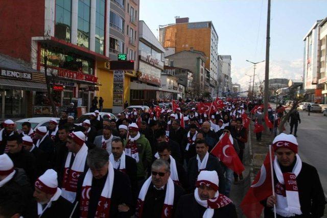 Muşlular ’sarıkamış Şehitleri’ İçin Yürüdü