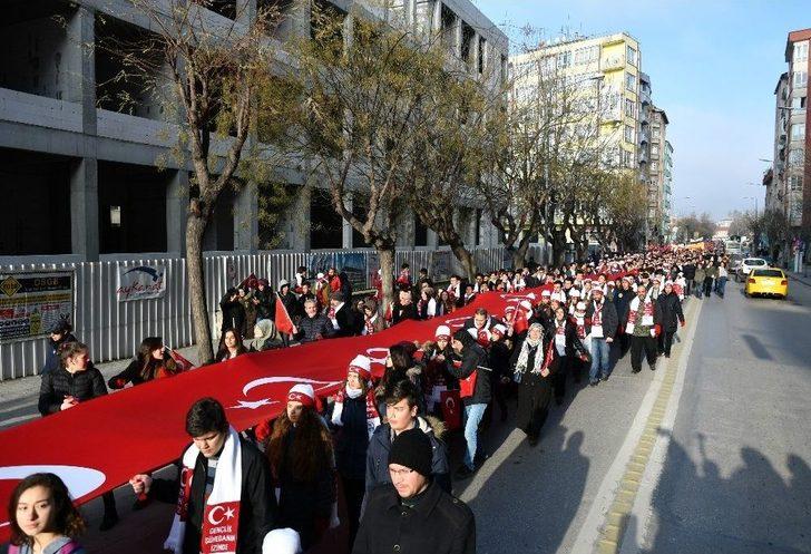 4 Bin Genç Şehit Dedeleri İçin Yürüdü G3