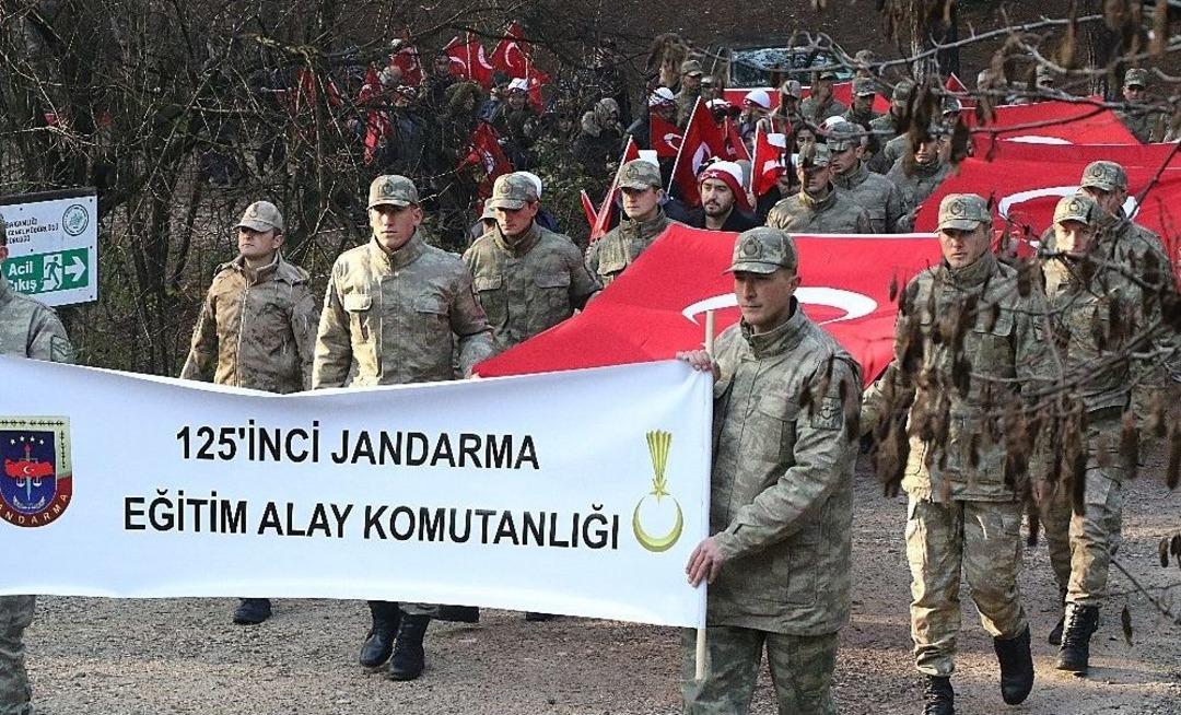 Karab&uuml;k&rsquo;te Sarıkamış Şehitlerini Anma Y&uuml;r&uuml;y&uuml;ş&uuml; Yapıldı