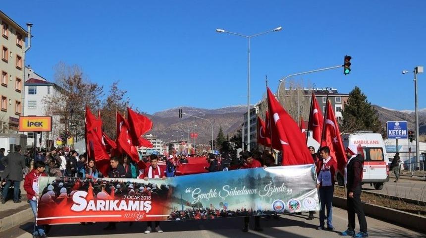 Tunceli&rsquo;de Sarıkamış Şehitlerini Binler Andı