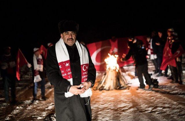 Sarıkamış Şehitleri İçin Gece Eksi 15 Derecede Saygı Nöbeti