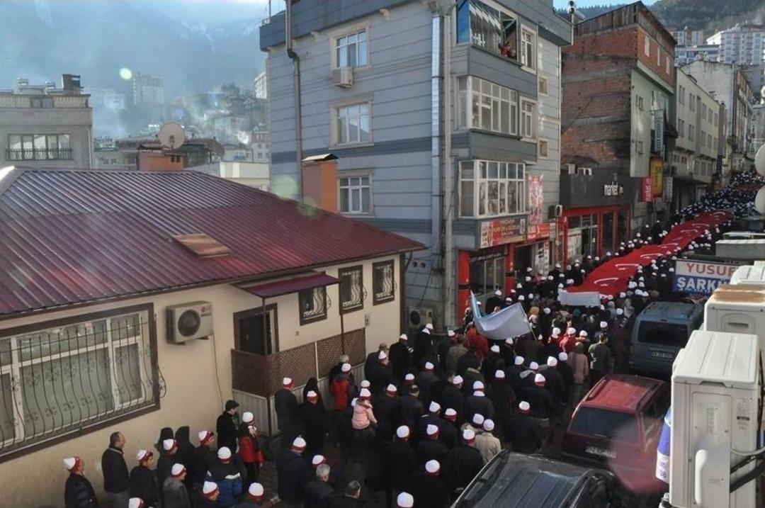 Sarıkamış Şehitleri Artvin&rsquo;de Y&uuml;r&uuml;y&uuml;şle Anıldı