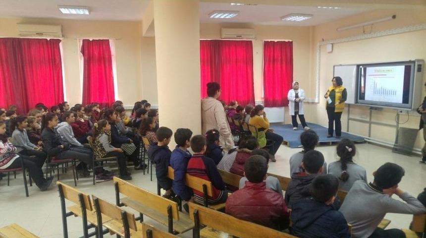 Saruhanlılı &Ouml;ğrencilere Verem Eğitimi