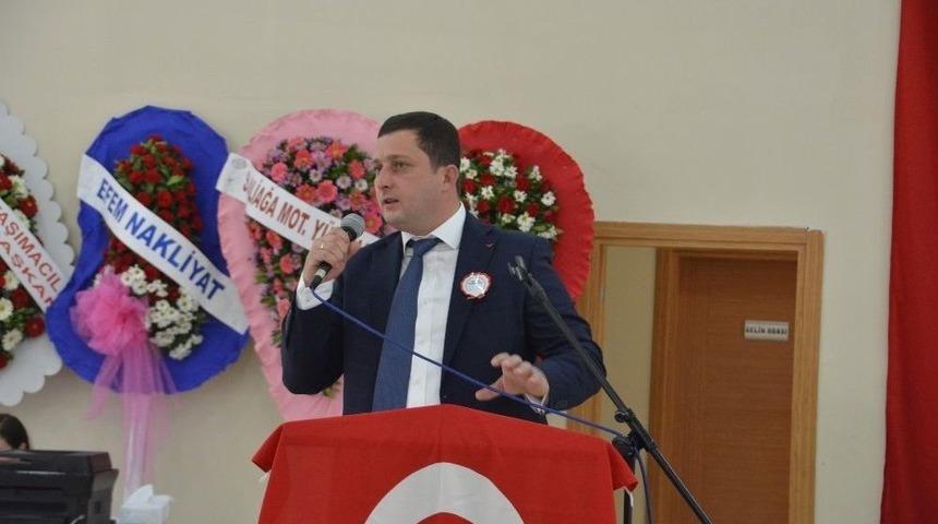 Aliağa Şof&ouml;rler Ve Otomobilciler Odasına Yeniden Salih Yiyitalp Başkan Se&ccedil;ildi