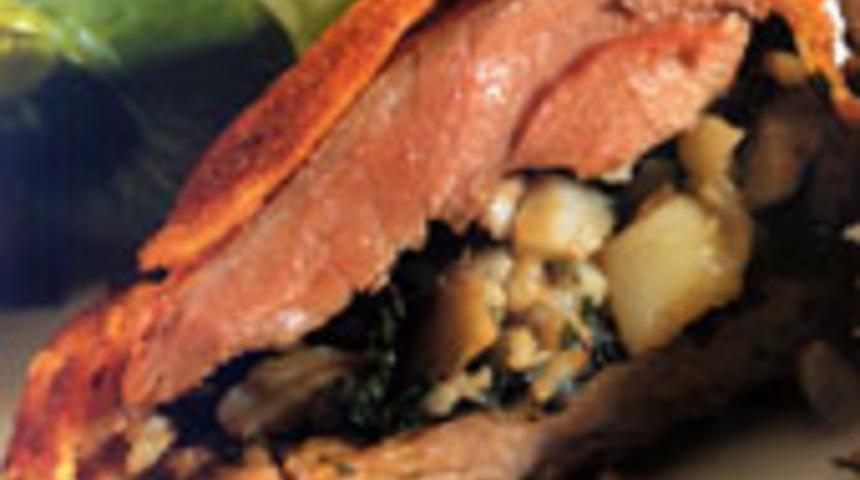 Sarımsak P&uuml;reli Kuzu &Ccedil;antası