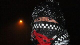 Göle Eksi 20 Derece, Camlar Buz Tuttu