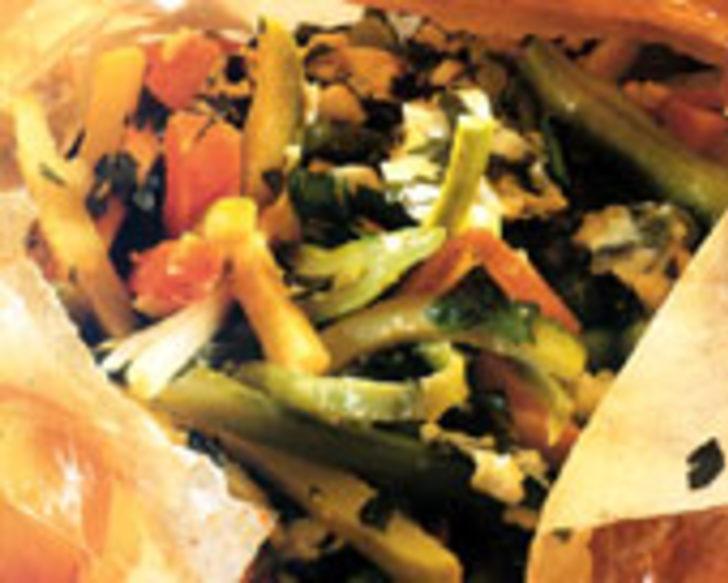 Kağıtta Sebze Kebabı