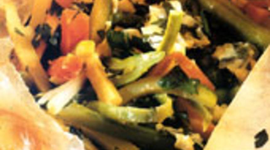 Kağıtta Sebze Kebabı