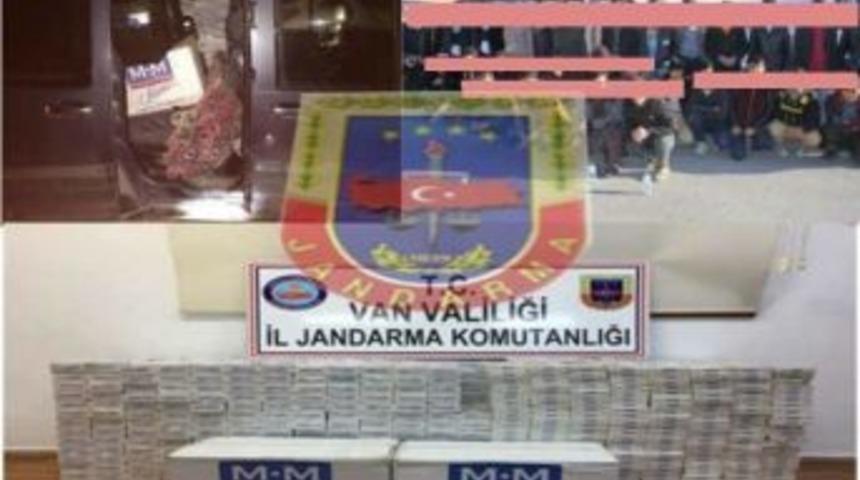 Jandarmadan Ka&ccedil;ak Şahıs Ve Sigara Operasyonu