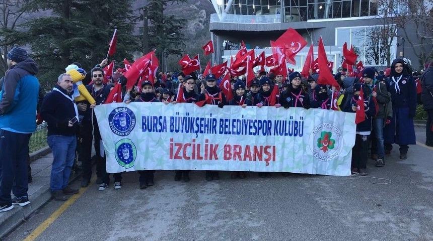 B&uuml;y&uuml;kşehirli İzciler Şehitleri Andı