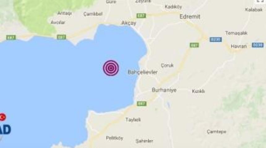 Edremit K&ouml;rfezi 3.5 Şiddetinde Sallandı