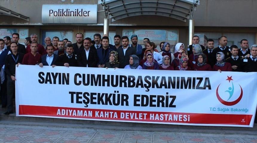 Taşeron İş&ccedil;ilerden Cumhurbaşkanı Erdoğan&rsquo;a Teşekk&uuml;r