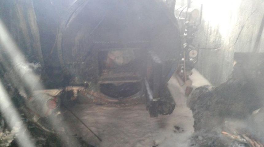 Midyat&rsquo;ta Kazan Dairesinde Yangın