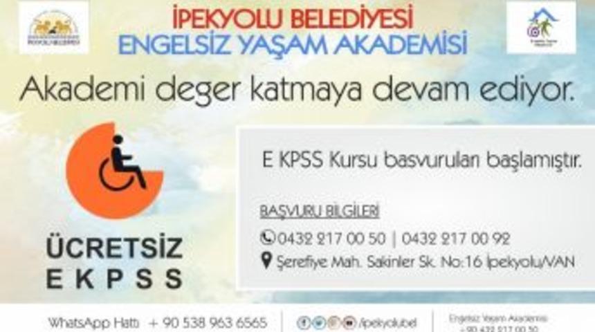 İpekyolu Belediyesinden Ekpss Hazırlık Kursu