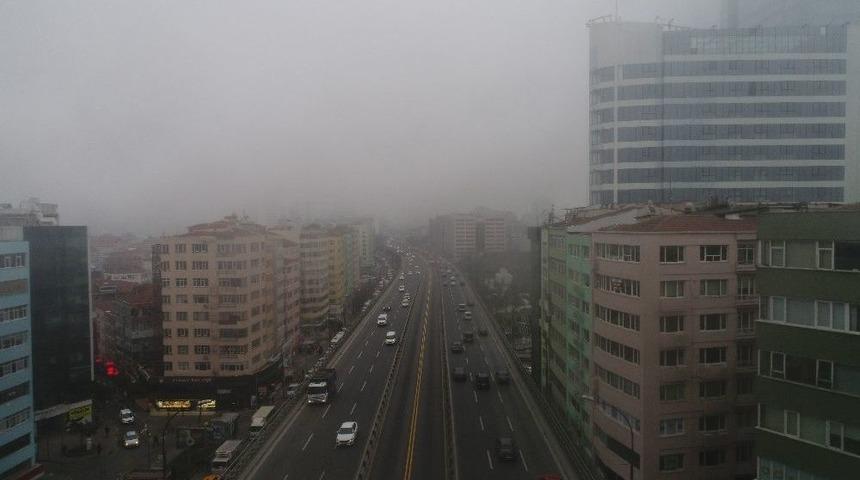 (&ouml;zel Haber) Sis Altındaki İstanbul Havadan G&ouml;r&uuml;nt&uuml;lendi