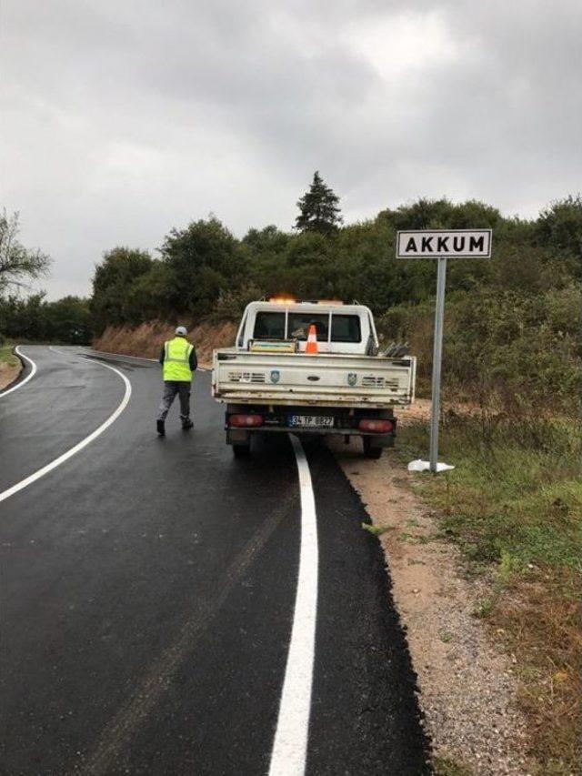 Başkan Pistil Yol Çizgi Ve Tabela Çalışmaları Hakkında Bilgi Verdi