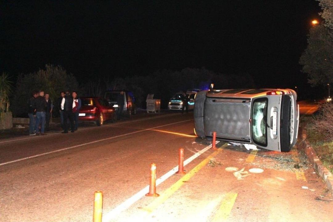 Ayvalık&rsquo;ta Trafik Kazası Ucuz Atlatıldı