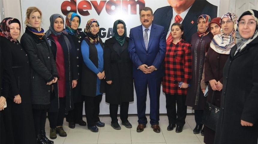 Belediye Başkanı Selahattin G&uuml;rkan&rsquo;dan , Ebru İnan&ccedil;&rsquo;a Ziyaret