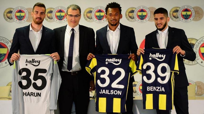 Fenerbah&ccedil;e'de Yassine Benzia, Jailson ve Harun Tekin i&ccedil;in imza t&ouml;reni