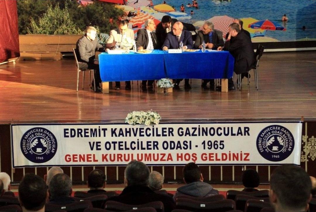 Edremit Kahveciler Odası&rsquo;nın Genel Kurulu Yapıldı