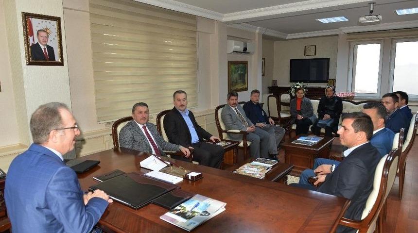 Ak Parti İl Başkanı Kalaycı, Rekt&ouml;r Uzun&rsquo;u Ziyaret Etti