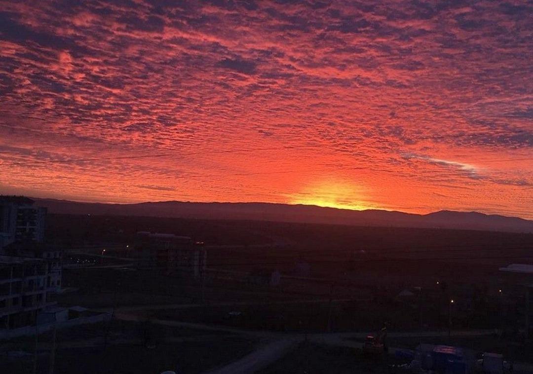 Uşak&rsquo;ta Bu Sabah G&uuml;neş Farklı Doğdu