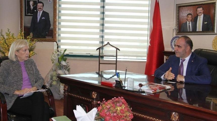 Abd Adana Konsolosu Dtb&rsquo;yi Ziyaret Etti