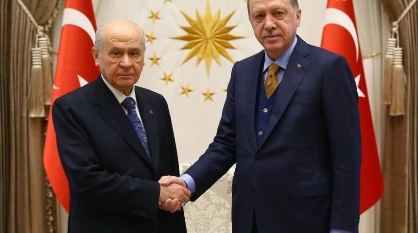 Cumhurbaşkanı Erdoğan, Mhp Lideri Devlet Bah&ccedil;eli&rsquo;yi Kabul Etti