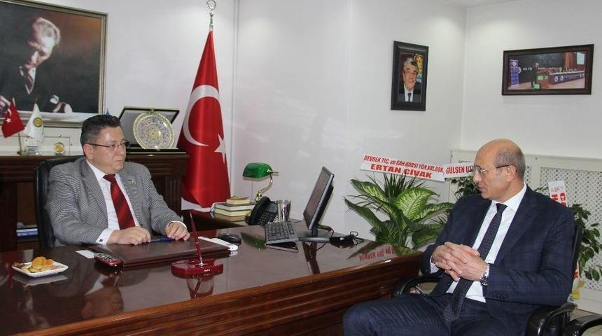 Erdemir Y&ouml;netiminden Tso&rsquo;ya Taziye Ziyareti