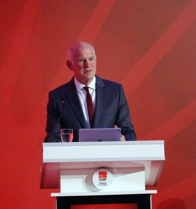 Yunanistan Eski Başbakanı Papandreu Konuşmasına Türkçe Başladı