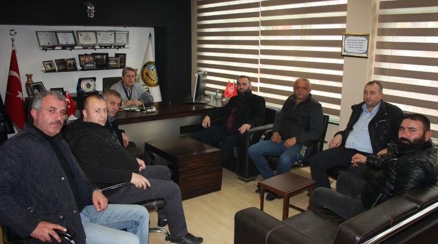 Minib&uuml;s&ccedil;&uuml;lerden Başkan Taşlı&rsquo;ya Ziyaret