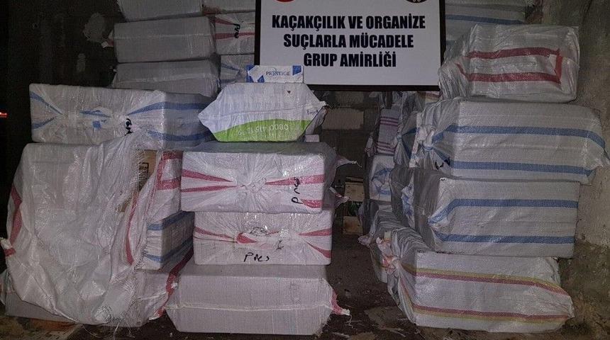 Van&rsquo;da 58 Bin 460 Paket Ka&ccedil;ak Sigara Ele Ge&ccedil;irildi